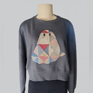 PROTREND Hand-Stitched Patchwork Ghost Sweatshirt
Size: Small